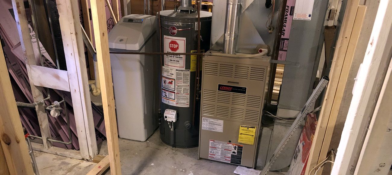 Gas furnace and water heater installation in a Elwood, NY home basement